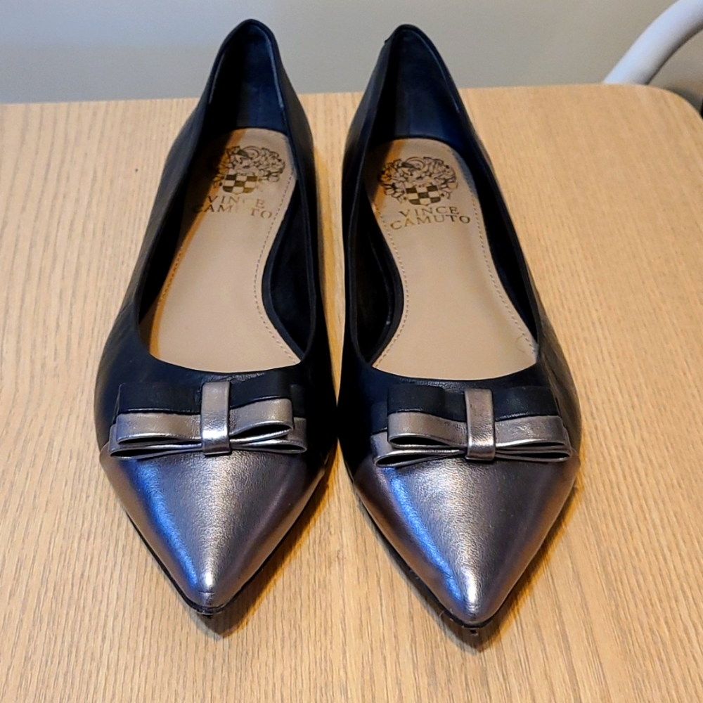 Vince Camuto Pointed Toe Flat with Bow